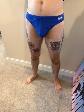 BOX Menswear Swim Briefs in Royal Blue